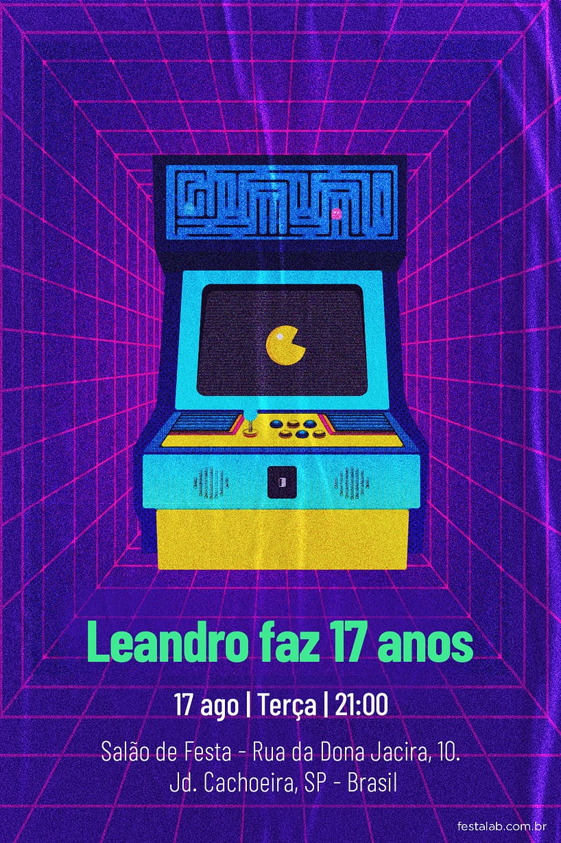 Criar convite de Ocasiões especiais - Anos 80| FestaLab